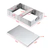 Salad Tools Ejiao cake mold box cutting strip cooling plate stainless steel slitter snowflake split case 230901