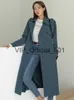 Damen Trenchcoats Frühling Elegante Mode Lange Jacke Frauen Klassischer Mantel Professionelle Formale Business OL Oberbekleidung Femme Windjacke Straßenkleidung x0901