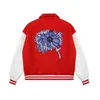 Luxury Designer Jacket Män Kvinnor Baseballjacka överdimensionerade varsity Jackor Herrens ullrock 1V Broderi Sweatshirt