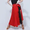 مرحلة ارتداء تنورة لاتينية الرقص المتنورة احترافية ملابس حمراء البالغين أنثى مصارعة الثيران الأزياء فلامنغو