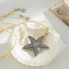 Collane con ciondolo Collana vintage con stelle marine per donna Accessori regalo per gioielli etnici da spiaggia Boho all'ingrosso