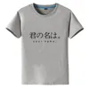 Camiseta masculina unissex seu nome tachibana taki miyamizu mitsuha sakaya camiseta