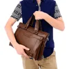 BRESKASER 2023 MEN PREOTCASE Fashion Men's Bag Pu Leather Bags Business Brand Male Handbags Laptop High Quality 230901