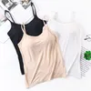 Camisoles & Tanks M-3XL Women Padded Soft Casual Bra Tank Top Spaghetti Cami Vest Female Camisole With Built In For