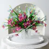 Simulation de fleurs décoratives orchidée narcisse, décoration de salle de mariage, Arrangement floral, tissu en soie artificielle