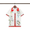 Дизайнерская мужская футболка набор масао Сан-Принт Мужская рубашка и короткая женская свободная шелковая рубашка высококачественная футболка бесплатно транспортировки мужчин