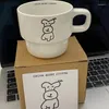 Mokken Cartoon Puppy Koffiekopje Leuke Retro Keramische Mok Melk Sap Thee Water Kopjes Student Paar Verjaardagscadeau Ins