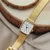 Нарученные часы 2023 Женские часы: антикварные часы Gold Luxury Noble Mosted Dial Подарок для японского движения подруги