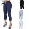 Women's Jeans Calf-Length Pants Casual Dress Skinny Jeans Women Vintage Women's Clothes Women's Summer Breeches Street Wear Zipper Button Yk2 Q230901