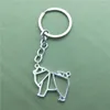 سلاسل المفاتيح Chow Key Chains الموضة الهندسية المجوهرات كيس مفاتيح كيس مفاتيح للنساء الرجال