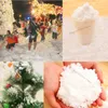 Décorations de Noël 100g Fake Magic Instant Snow Flocons de neige artificiels Sodium Polyacrylate DIY