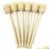 Other Kitchen Tools 1000Pcslot New Arrive Mini 15Cm Long Wooden Honey Dippers Favors Dipper Spoon Gift Drop Delivery Home Garden Dinin Dh93Q