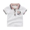 Polos Retail Baby Boys Cloths Short Sleeve Shirts Fashion Toddler Children tee Tops Tops Sport Outsits مصممي المصممون 1-6Y Drop Deliver
