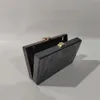 Torby wieczorowe Pearl Black Luksus Kobiety Mała łańcuch Crossbody Bag marka torebki i torebki sprzęgło mini walizka pur 230901