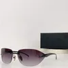 Neues modisches Design, ovale, umlaufende Aktiv-Sonnenbrille A56, randloser Rahmen, Metallbügel, einfache und beliebte Outdoor-UV400-Schutzbrille
