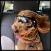 Vêtements de chien Lunettes de soleil réglables pour animaux de compagnie Lunettes de soleil anti-UV Lunettes de protection pour les yeux Protection imperméable à l'eau Fournitures coupe-vent 230901