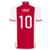 23 24 TADIC Voetbalshirts Футбольные майки Детский комплект 2023 2024 На выезде Третья черная футбольная рубашка Мужская версия игрока BASSEY BERGUIS BERGWIJN KLAASSEN BROBBEY 16-28