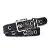 Cinture Shinning Cintura con fibbia regolabile Donna Uomo Adolescenti Locomotiva per gonna jeans
