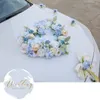 Fleurs décoratives pour décoration de voiture de mariage, amour romantique, Rose Champagne éternelle artificielle séchée à flotteur