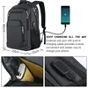 Rucksack Drop Laptop Für Männer USB Port 17,3 Zoll Multifunktionale Business Oxford Outdoor Wasserdichte Computer Tasche