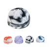 Party Hats Knitted Tie Dyed Hat Cloghet Caps Fashion Round Ear Muff Skl Cap Gradient Color Warm 6 Style Beanies Drop Delivery Home Gar Dh93F