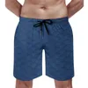 Shorts pour hommes Summer Board Retro Blue Seigaiha Surf Japonais Wave Design Beach Pantalons courts Drôles Séchage rapide Maillots de bain Plus Taille