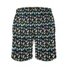 Men's Shorts Blue Butterflies Board Summer Butterfly Print Floral Art Retro Short Pants Sports Surf Quick Dry Design Swim Trunks