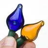 Nouveau style fumer coloré Pyrex verre épais à la main bulle Carb Cap chapeau ongles Dabber Bongs bol plates-formes pétrolières filtre à eau filtre trou d'air bol accessoires DHL