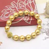 Link Armbänder Goldene Perle Armband Für Frauen Charme 10mm Shell Magnet Schnalle Handgemachte Herstellung Mädchen Geschenk Schmuck Freundschaft