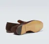 Chaussures formelles pour hommes de mode chaussures classiques Jordaan Lefu en daim italien matériel de mors supérieur tête d'abricot semelle en caoutchouc révèle le style moderne des hommes E39-47