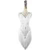 Scen Wear Latin Dance Fringe Dress for Women White Crystal Competition Dancewear Samba Salsa Prom Club Cosutme VDB3374