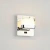 Wall Lamp Led Bedroom Bedside With Switch Usb Port Living Room Up And Down Luminous