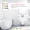 Tapetes de banho 12pcs não banheira adesivos oceano desenhos animados de segurança para banheiras chuveiros escadas e pisos banheiro costeiro náutico