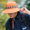 ベレー帽ユニセックスサマーサンサンハット通気性速乾性の男バケツキャップエスニックカラフルベルト女性盆地カップルハイキング釣りパナマ