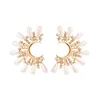 Stud Earrings 2pcs Vintage Ear Jewelry Ladies Sister Gift Charming