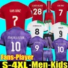 S-4XL 23 24サッカージャージーファンプレーヤーバージョンGakpo Darwin 2023 Luis Diaz Alexander Arnold Football Kit Mac Allister Szoboszlai Men Kids Uniform A.Becker