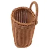 Bottiglie portaoggetti Porta in rattan Cesto appeso Fiore da parete Organizzatore decorativo Fioriera Contenitori in plastica Casa Bagno Tessuto Pp