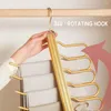 Hangers Folding Trouser Hanger Heavy Duty Clothes Organizing Stand For Bathroom