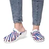 diy scriptures shoes slippers men women custom simplicity stripe pattern outdoor trainers sneakers 104722