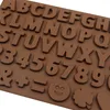 Baking Moulds Letters And Numbers Silicone Chocolate Mold Cake Jelly Candy Molds DIY Soap Mould Kitchen Accessories Reusable Tools