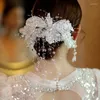 ヘッドピース豪華な手作りブライダルヘッドバンドブリングビーズウェディングヘアアクセサリー花嫁エンゲージメントパーティーヘッドピース