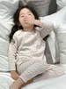 Yüksek kaliteli çocuk pijama sonbahar kış bebek kızlar baskılar uzun kollu üst pantolon uyku setleri sweet giysileri