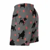 Heren shorts zwart schattig hond board stippen print casual korte broek man ontwerp sportkleding sneldrogend zwembroek cadeau idee