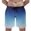 Men's Shorts Gym Sea Cute Hawaii Swimming Trunks Light Sky To Deep Blue Men Quick Drying Surfing Plus Size Beach