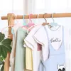 Kleiderbügel 5/10 stücke Kinder Kleiderbügel Racks Tragbare Display Baby Haushalt Bogen-knoten Kinder Mäntel Kleidung Organizer Haken