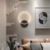 Lámpara de pared moderna, aplique de luz LED para mesita de noche, pasillo, escaleras, dormitorio, sala de estar, iluminación interior decorativa para el hogar, nórdica Simple