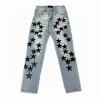 2023 Casual Streetwear Slim Fit Distressed Dżinsy Mężczyźni Męska Męska List Dżinsy Spodnie Trendy Dance Club Skórzanie Trasher Toursers Fashion Bo Uzw