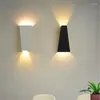 Lâmpada de parede Geometria Moderna 10W LED Cabeceira Interior Sala de estar Pendurada Luz Corpo de Alumínio AC 85-265V