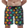 Men's Shorts Boho Elephant Board Summer Retro Animal Print Sports Beach Men Quick Dry Custom Plus Size Swim Trunks