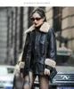 Women's Leather Jacket Autumn Winter Genuine Women Sheepskin Coat Female Down Jackets Collar Mujeres Abrigos2023